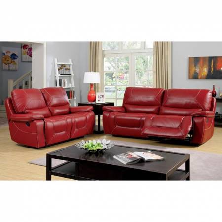 NEWBURG 2 Pc. Set SOFA + LOVE SEAT IN RED